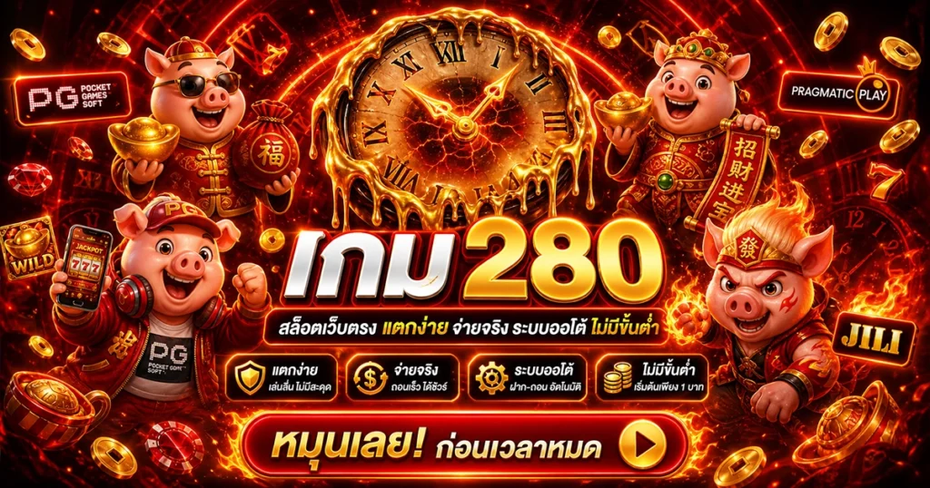 เกม280 สล็อตเว็บตรง แตกง่าย จ่ายจริง ระบบออโต้ ไม่มีขั้นต่ำ